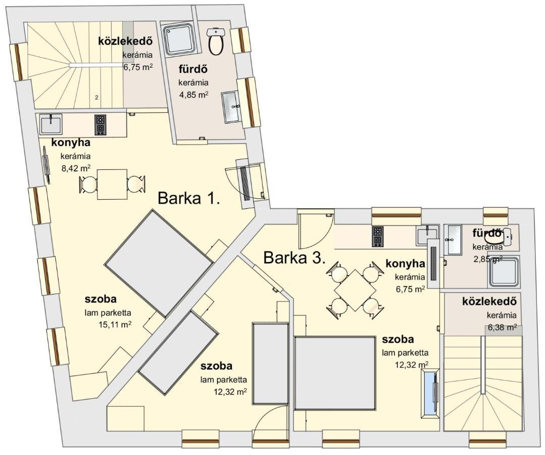 Barka Apartman Егер Екстериор снимка